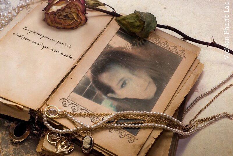 Old Photo in Book