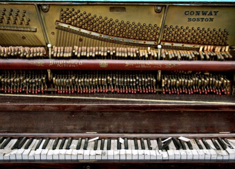 Old Piano Interior