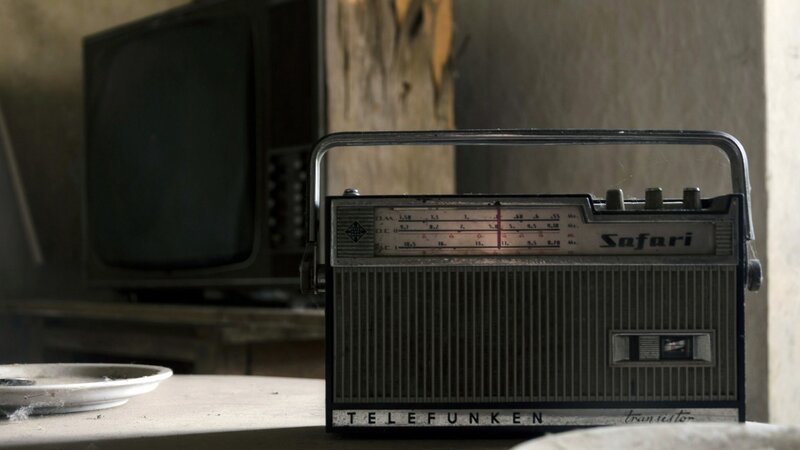 Old Radio on Table