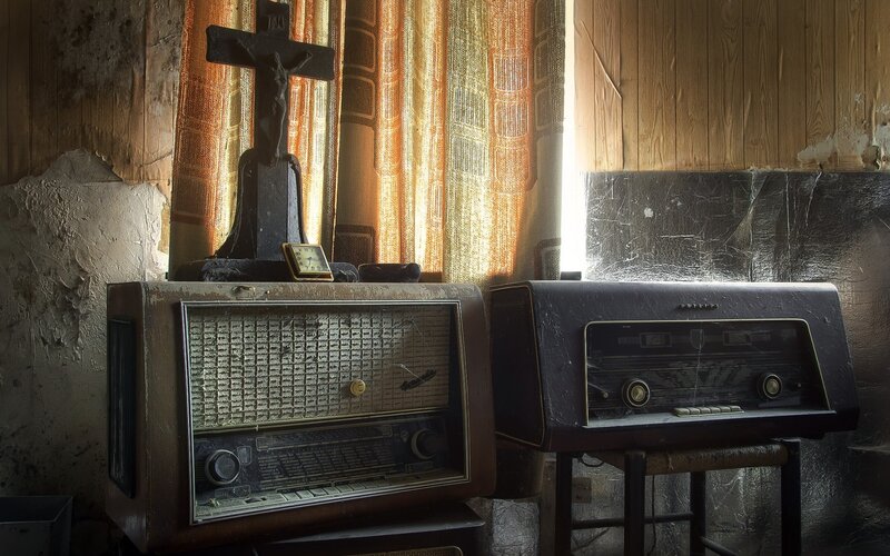 Old Radios in Room