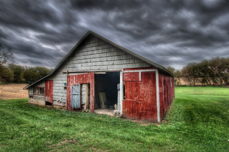 Old Red Barn — Green