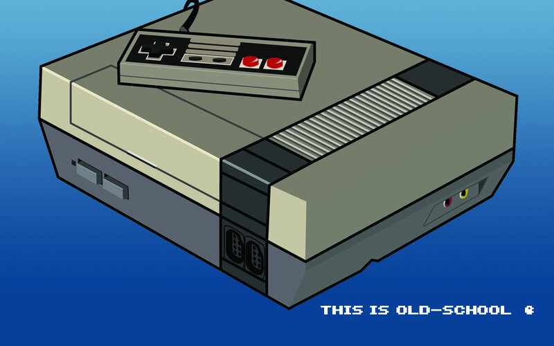 old-school gaming console