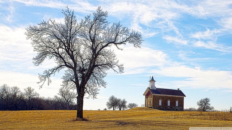 Old Schoolhouse on Hill