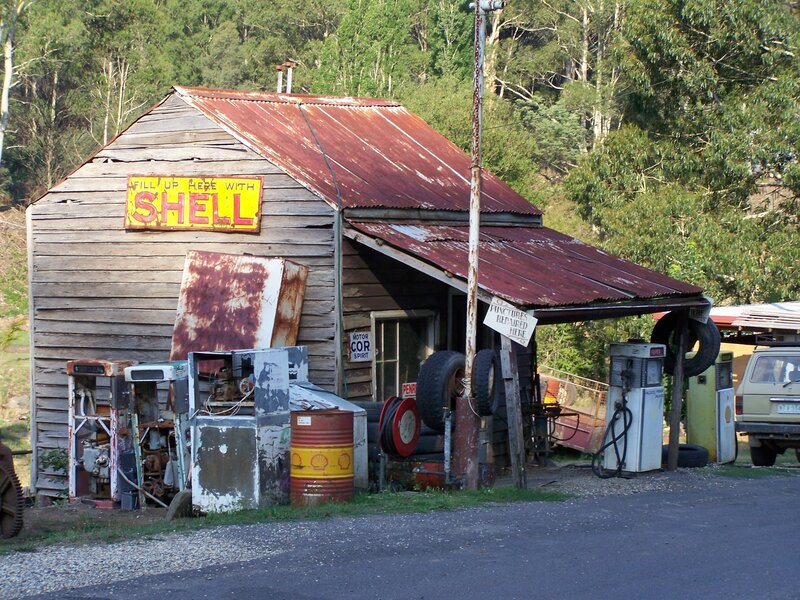 Old Shell gas station