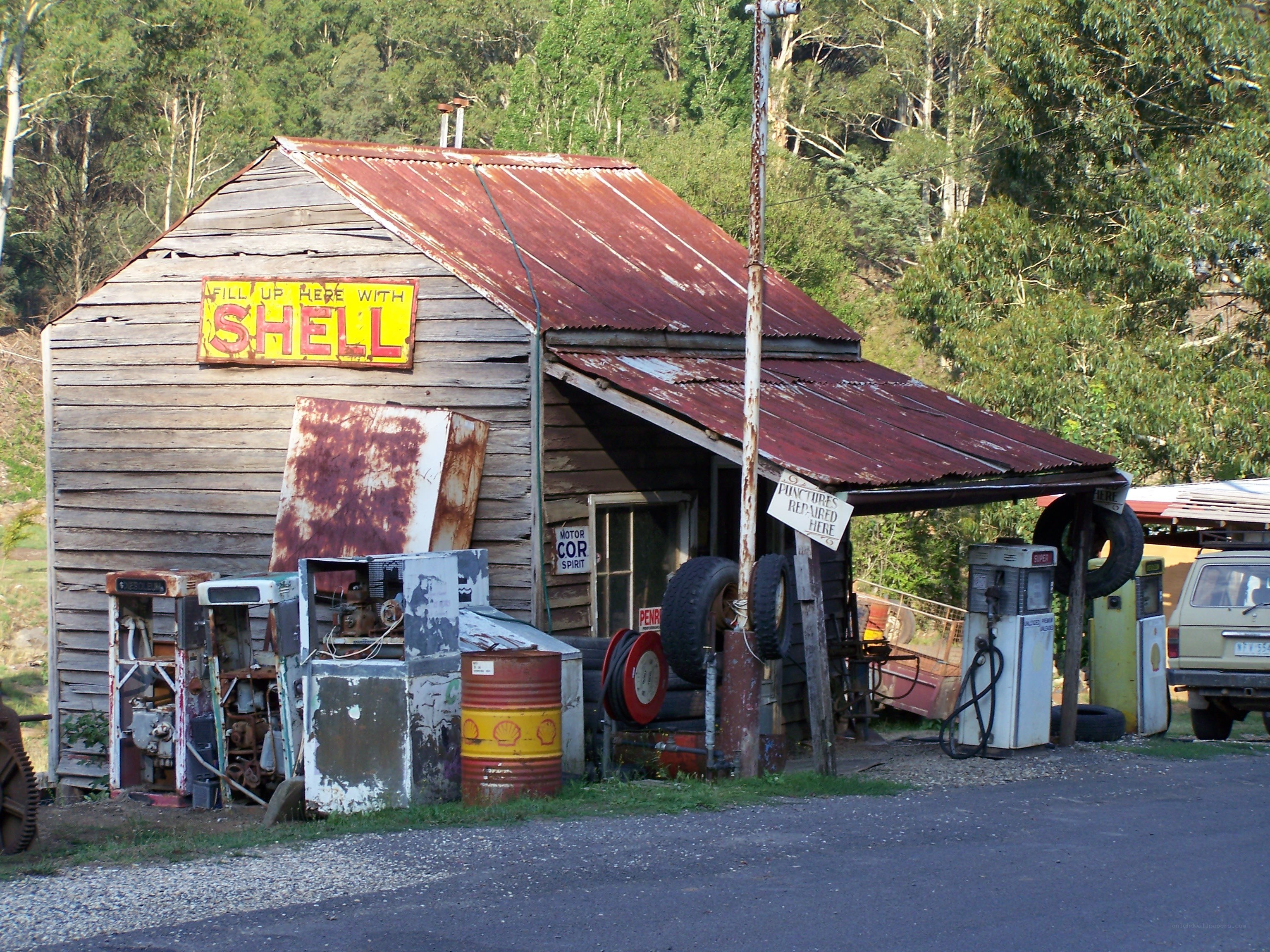 Old Shell gas station