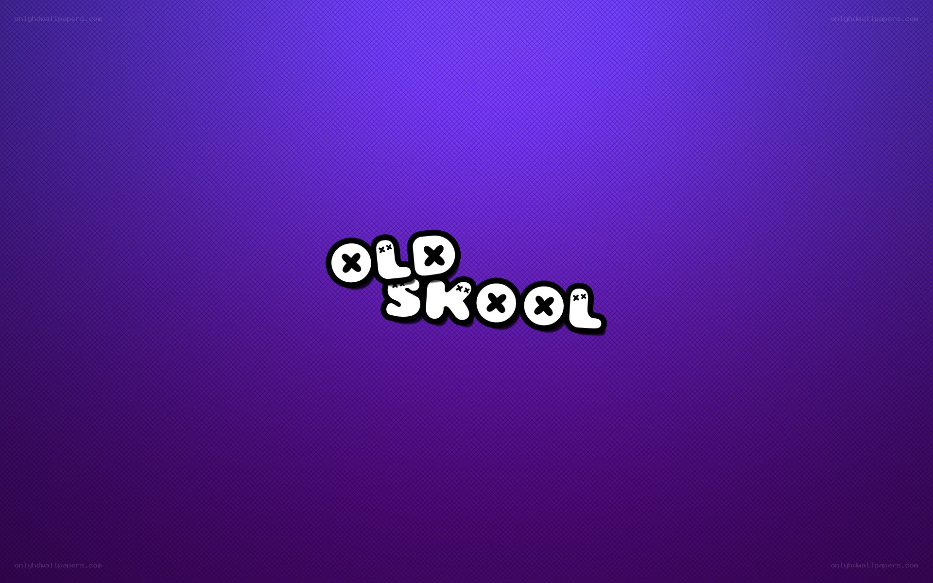 Old Skool logo on purple