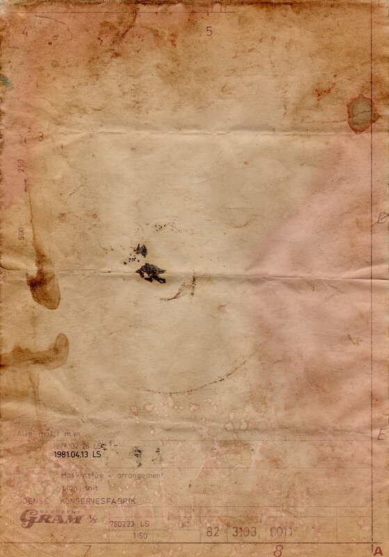 old stained paper document