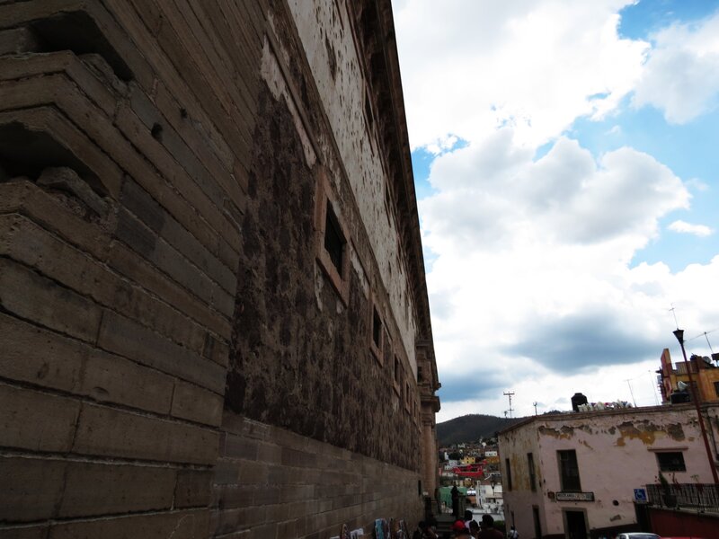 Old stone building in a city