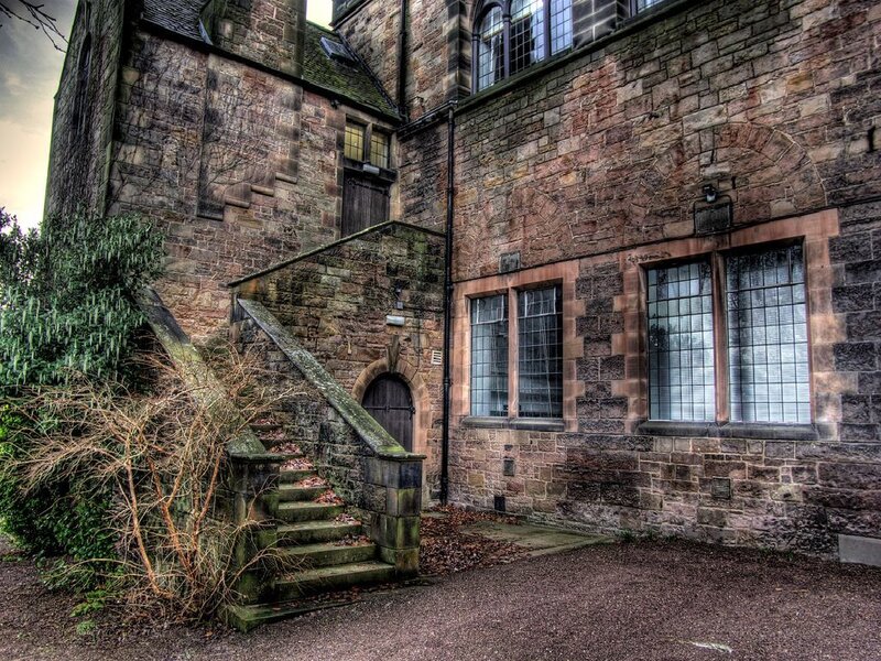 Old stone building with stairs