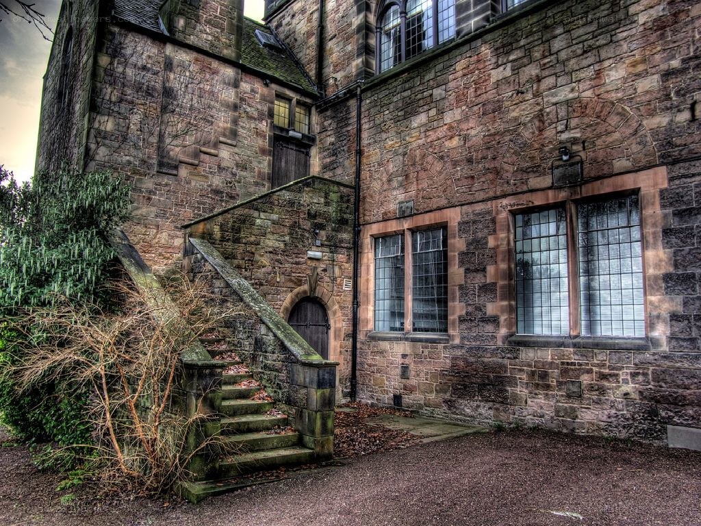 Old stone building with stairs