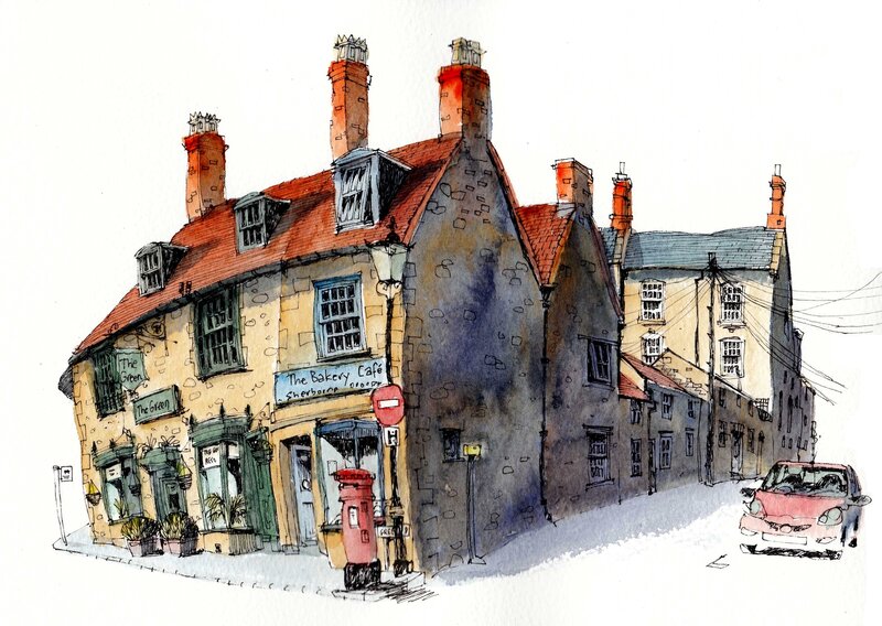 Old Stone Buildings — Brown