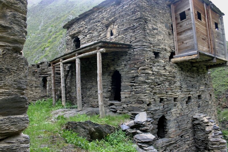 Old stone mountain house