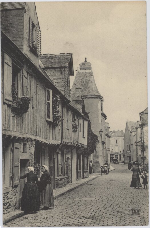 Old street in Laval, France