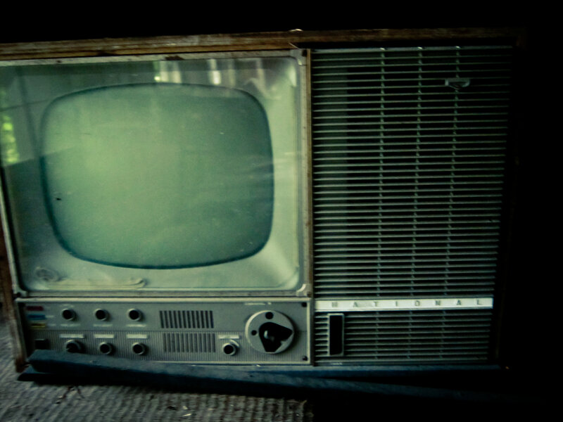 old television set