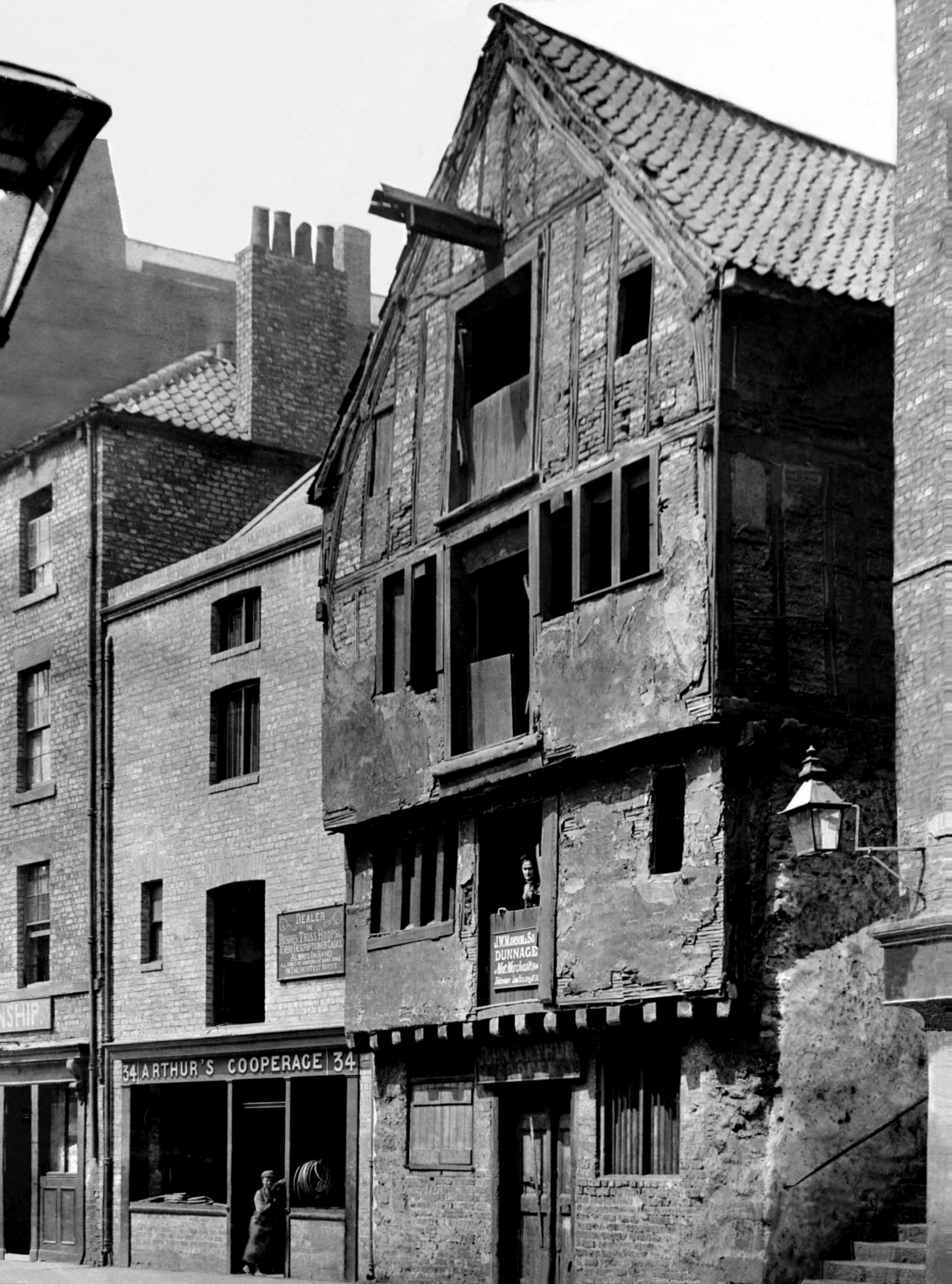Old timber-framed building in York