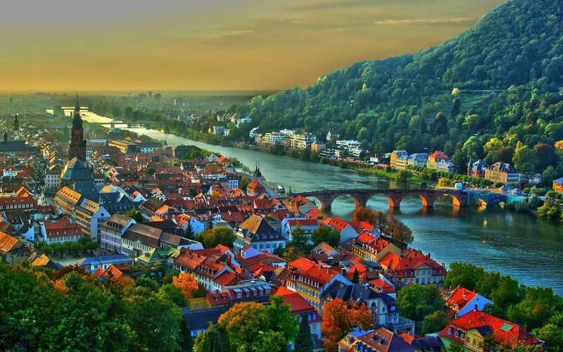 Old Town by River — Green