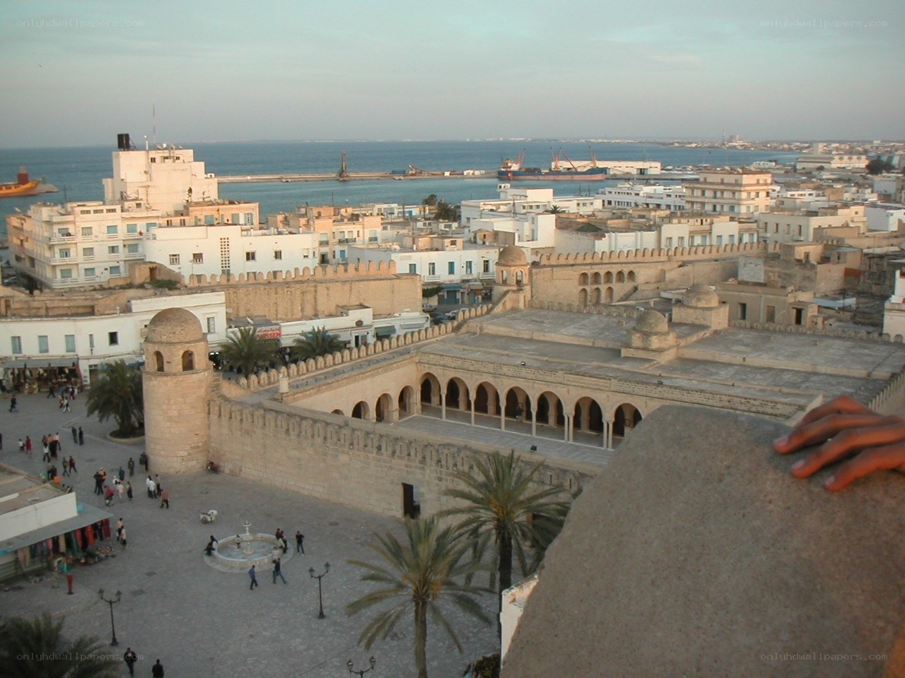 Old town overlooking the sea