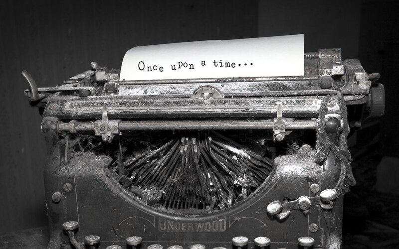 Old Typewriter with Paper