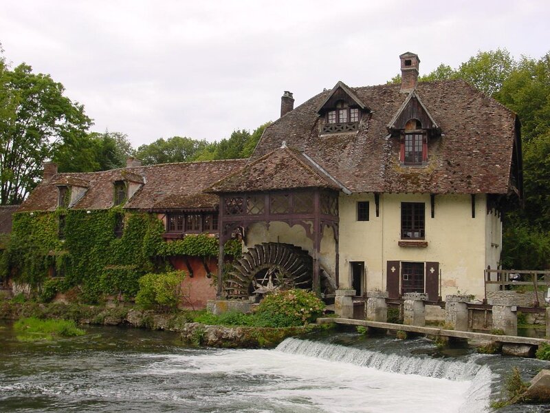 Old Watermill by River