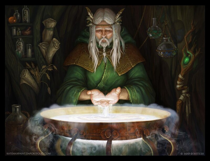 Old Wizard in a Cave