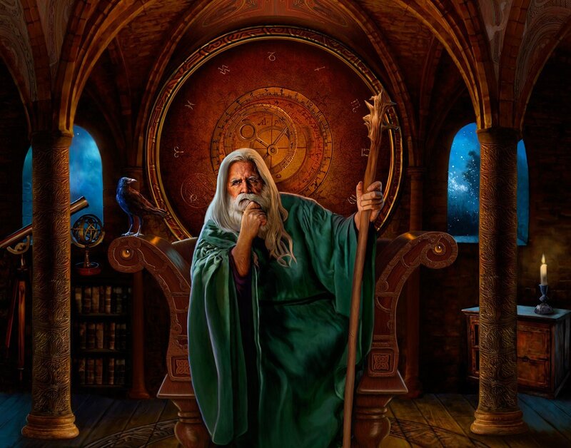 Old Wizard in a Study