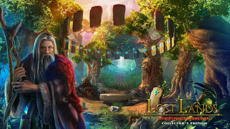 Old Wizard in Forest — Green