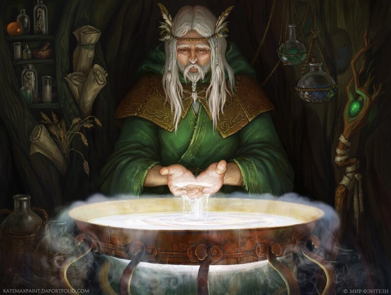 Old Wizard in Green