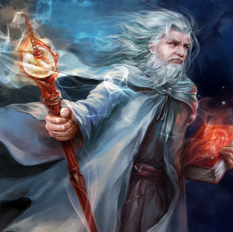 Old Wizard with Staff