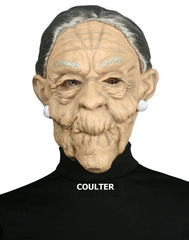 old woman mask costume