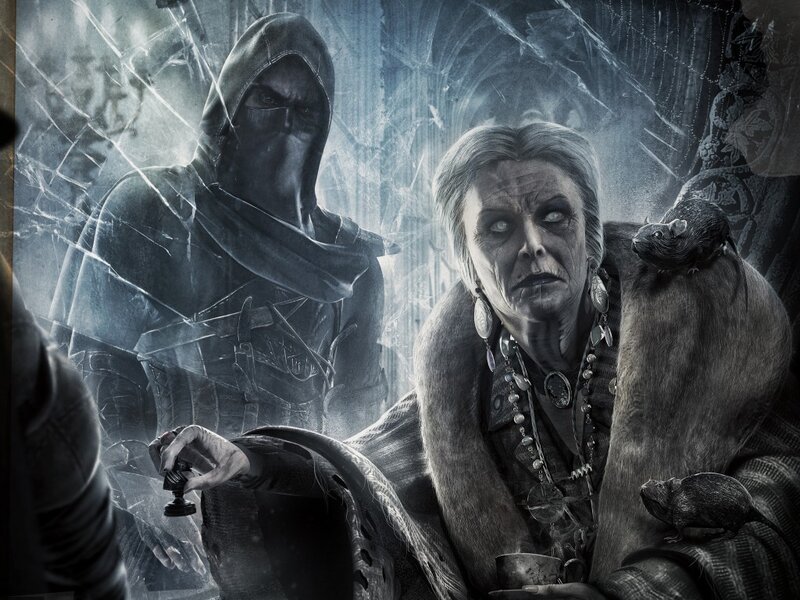 Old Woman with Rats
