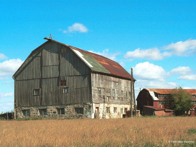 Old Wooden Barn — Blue, Serene, Afternoon