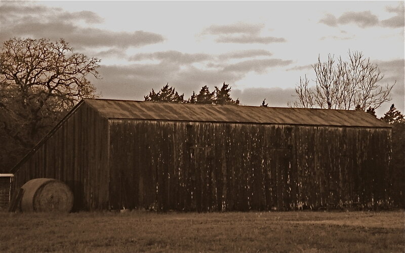 Old Wooden Barn — Brown, Somber