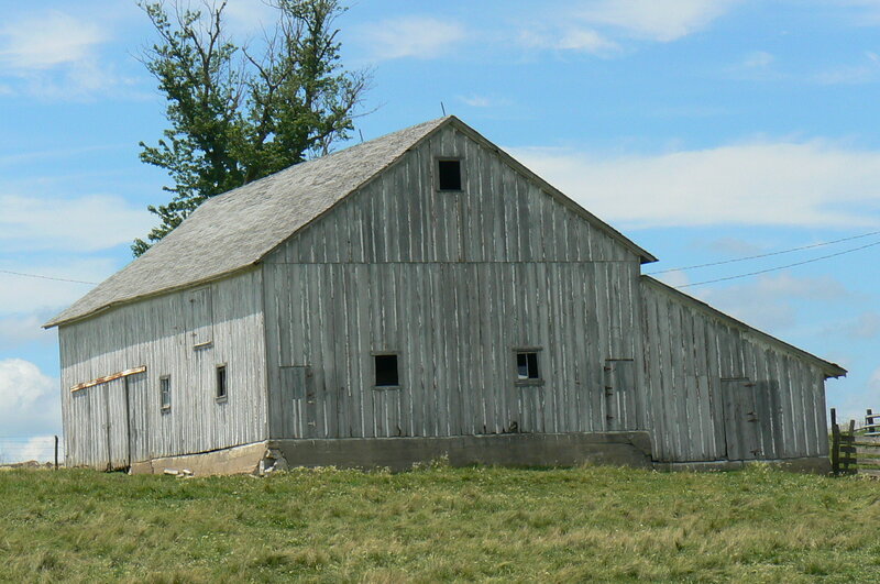 Old Wooden Barn — Gray