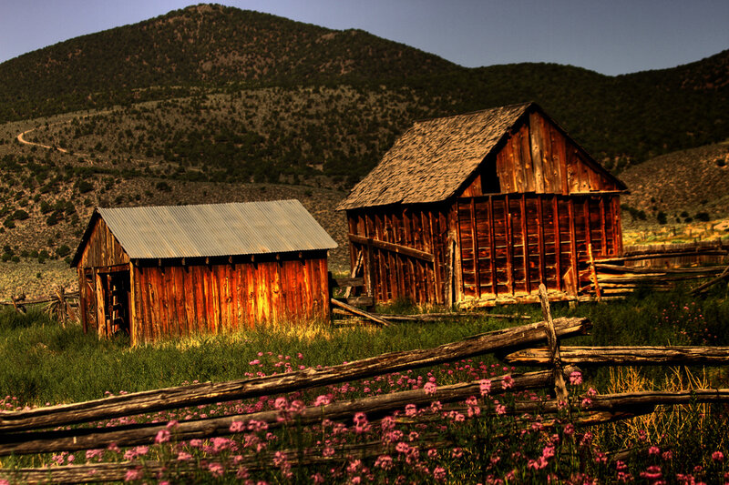 Old Wooden Barns