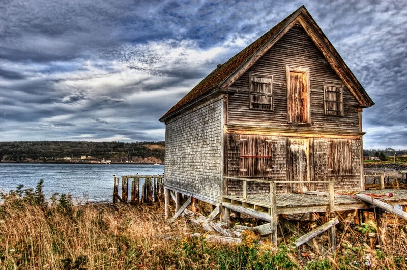 Old Wooden Boathouse