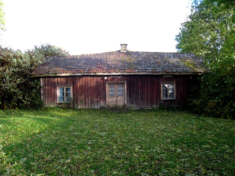 Old Wooden Cabin — Green, Serene, Afternoon
