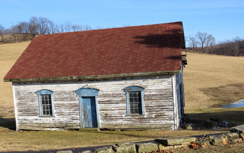 Old Wooden Cabin — White