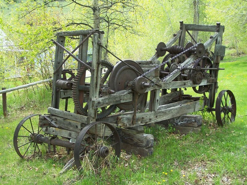 Old Wooden Farm Machine