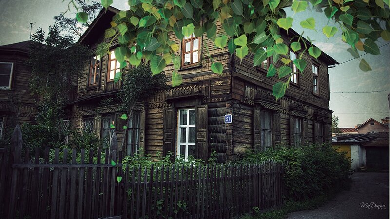 Old Wooden House — Brown, Dramatic, Afternoon