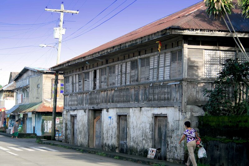 Old wooden house in a Philippine town