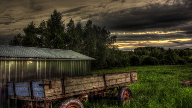 Old Wooden Trailer