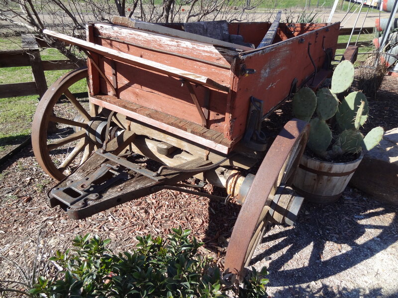 Old Wooden Wagon — Brown