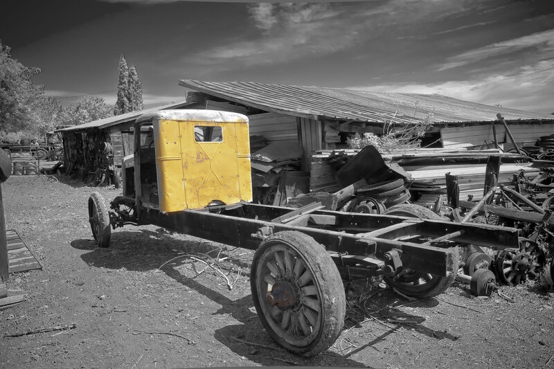 Old Yellow Truck Chassis