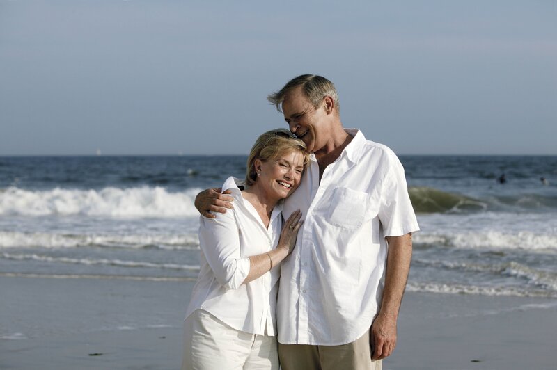 Older Couple Hugging