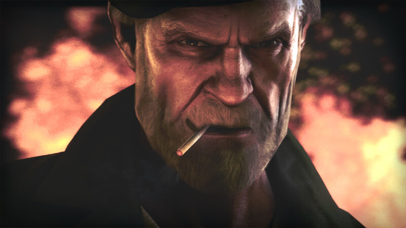 Older Man with Cigarette