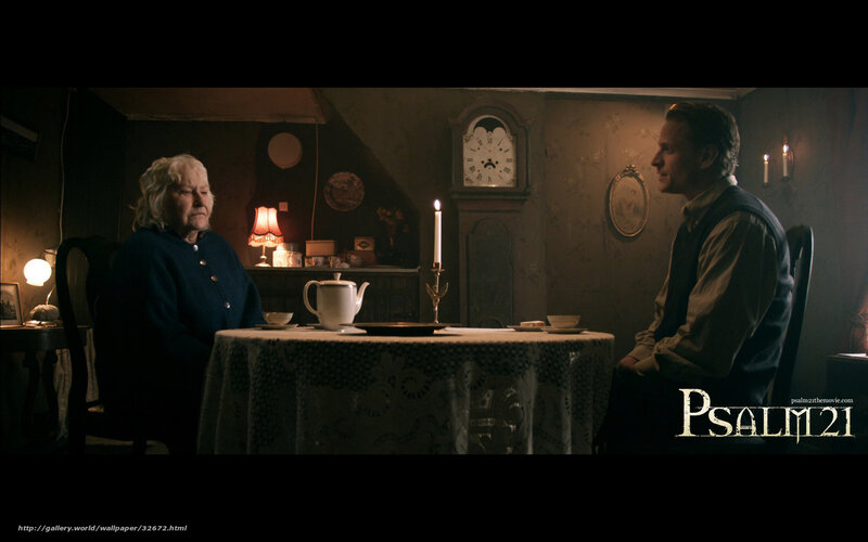 Older Woman and Man at Table