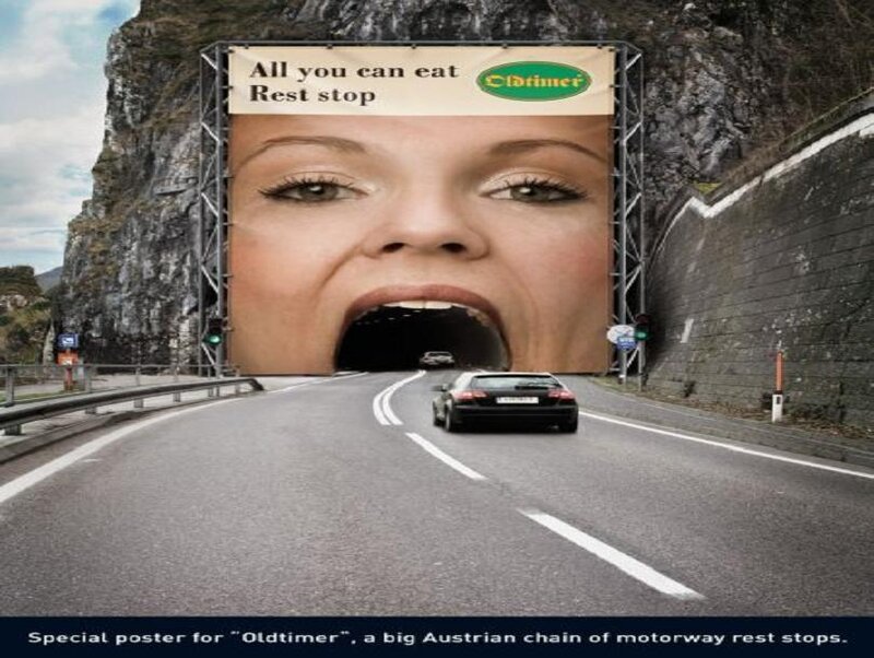 Oldtimer rest stop ad