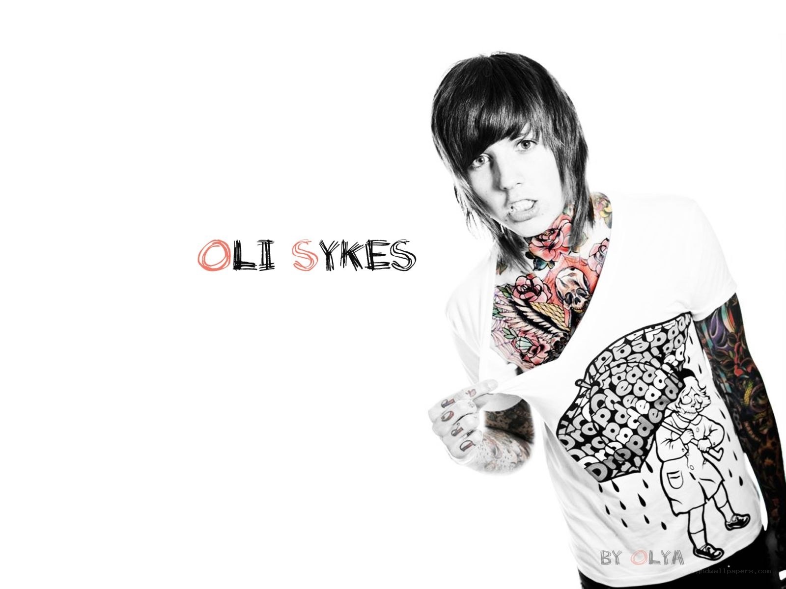 Oli Sykes with tattoos