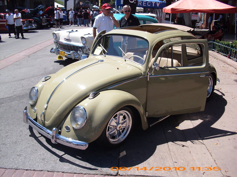 Olive-green Beetle Car