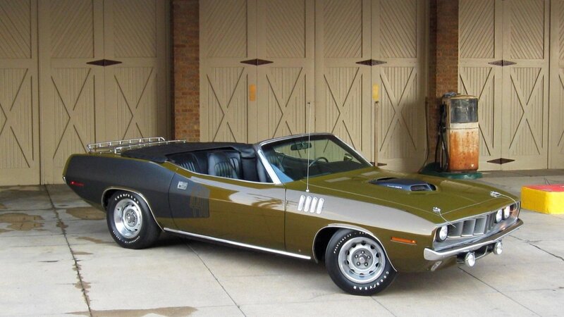 Olive-green Convertible Car — Olive Green, Calm, Photograph